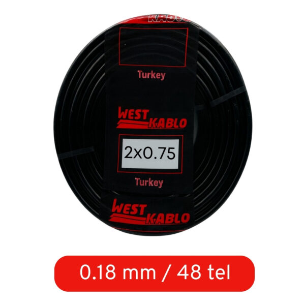 2x0,75 (Kordon) Kablo Siyah